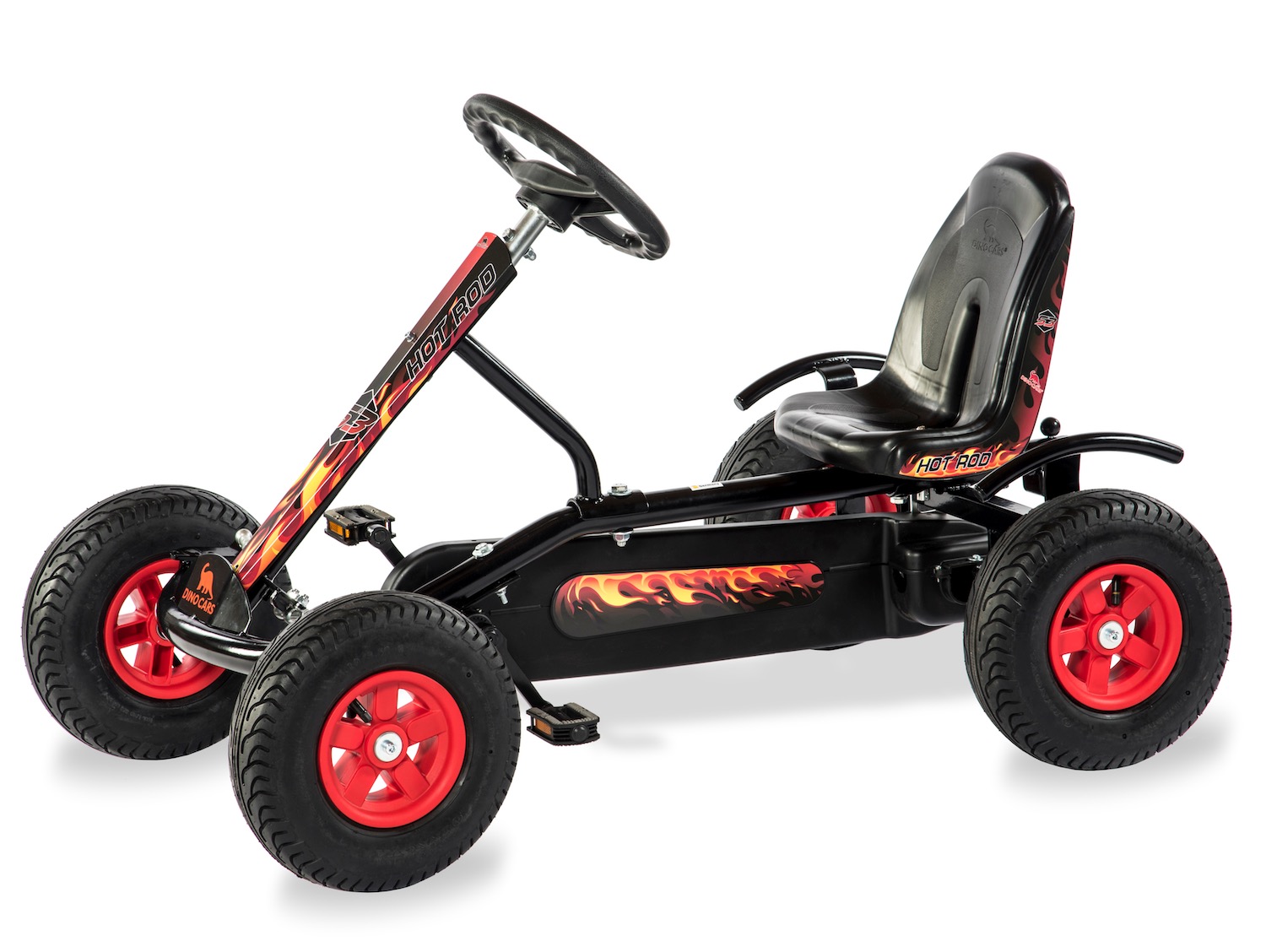 DINO CARS Gokart Junior Hot Rod BF1 schwarz/feuerrot